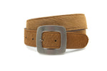 dames jeans riem camel leer 4 cm