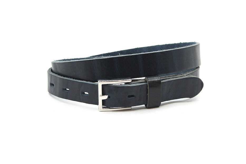 Dames riem zwart (wave) leer