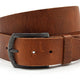 Stoere cognac dames/heren riem