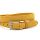 Dames riem geel nubuck