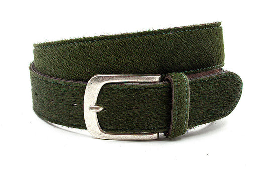 Groene hair-on riem