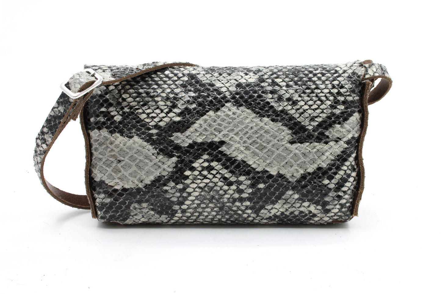 dames zwart/wit leer