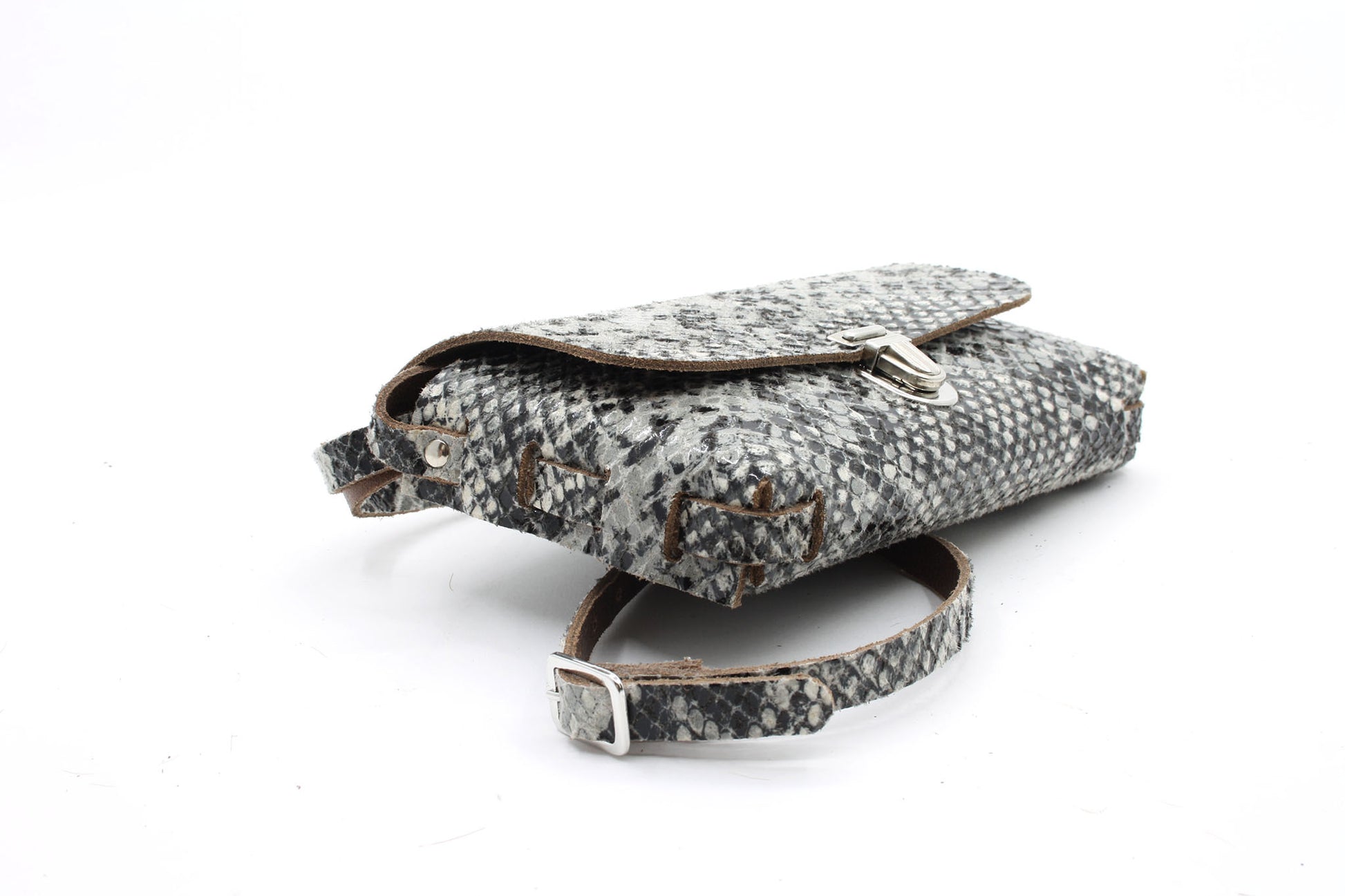 dames zwart/wit leer