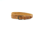 dames smalle riem cognac leer 2.5 cm