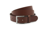 heren extra lange riem bruin leer 3.5 cm