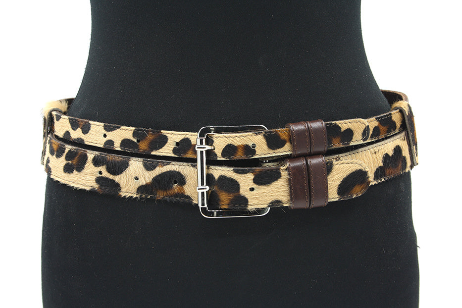 Dames heupriem bruin luipaard