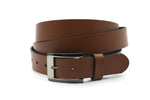 heren extra lange riem cognac leer 3.5 cm