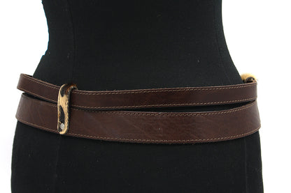 Dames heupriem bruin luipaard