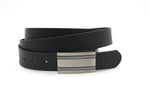 heren extra lange riem zwart leer 3.5 cm