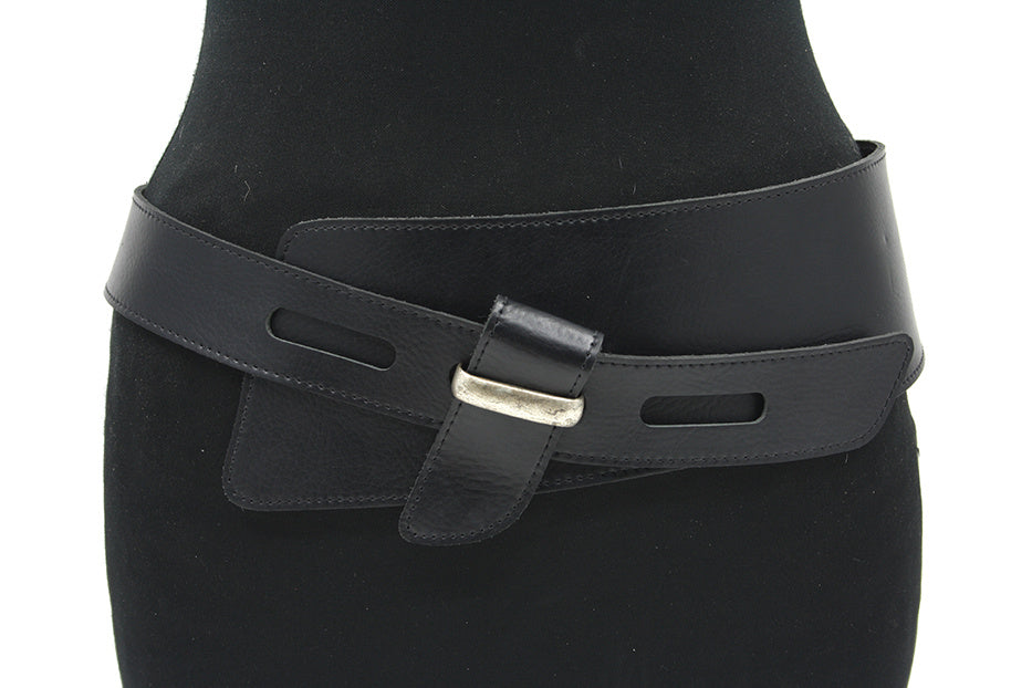 Dames afhang riem zwart