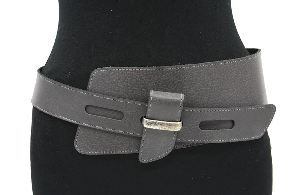 Dames afhang ceintuur donker grijs