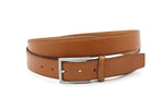 heren extra lange riem cognac leer 3.5 cm