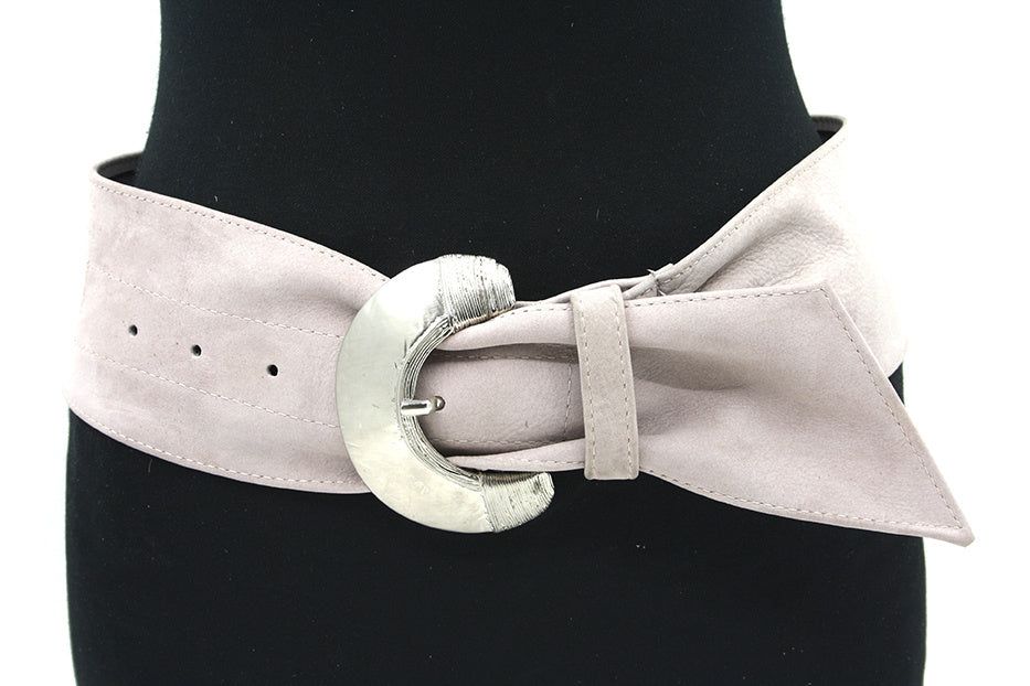 Dames nappa heup/tailleriem nude