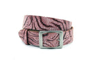 dames jeans riem roze leer 4 cm