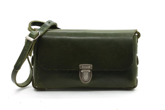 Groene schoudertas dames - klein model