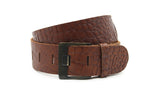 dames brede riem cognac leer 5 cm