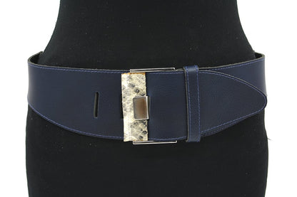 Dames afhangriem blauw