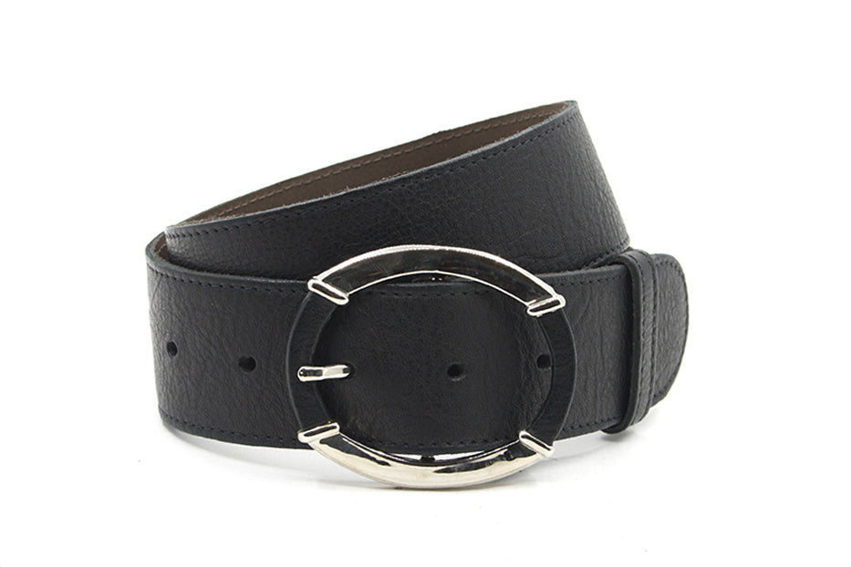 Dames taille riem donkergrijs