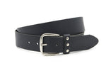 dames jeans riem zwart leer 4 cm