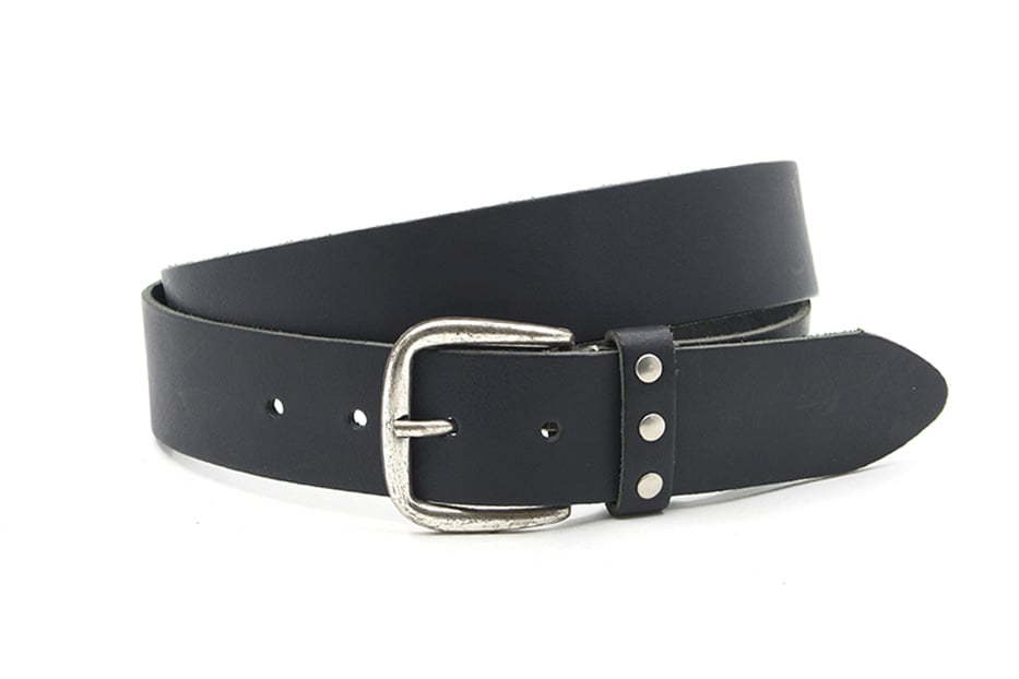 Dames riem zwart met studs