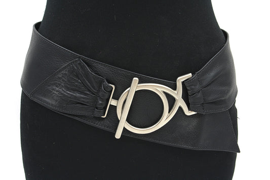 Dames nappa afhangriem zwart