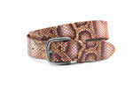 dames jeans riem multi-color leer 4 cm