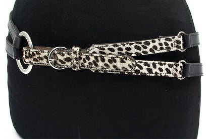 Afhang riem met leopard riempje