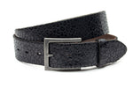 dames jeans riem zwart leer 4 cm