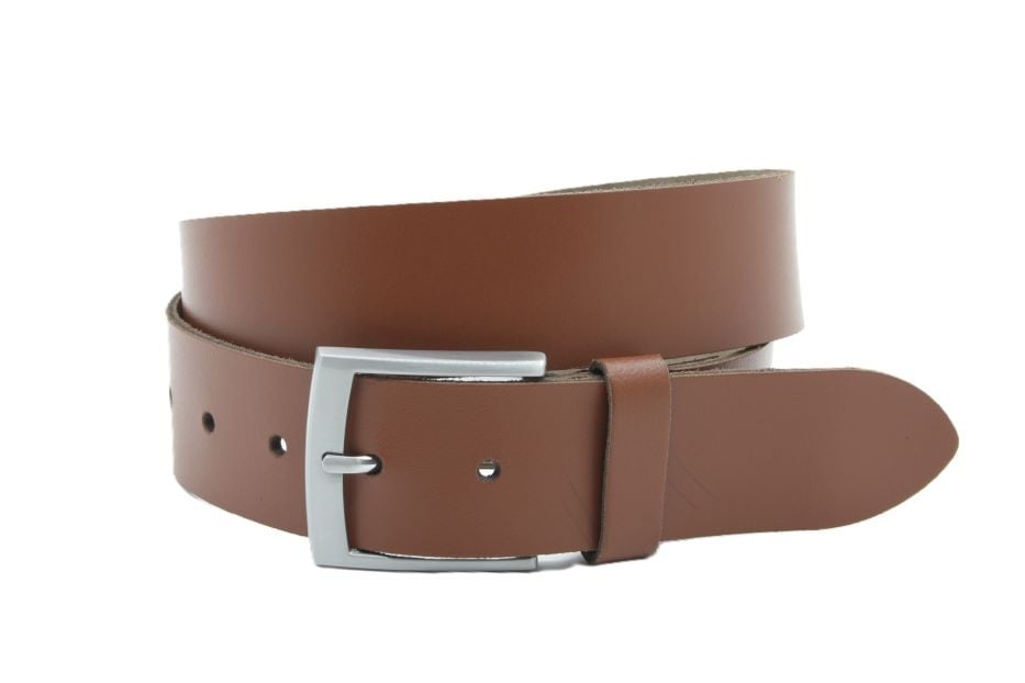 Heren riem cognac -4 cm