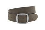 dames brede riem zwart leer 5 cm