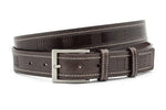heren jeans riem bruin leer 3.5 cm