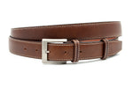heren jeans riem bruin leer 3 cm