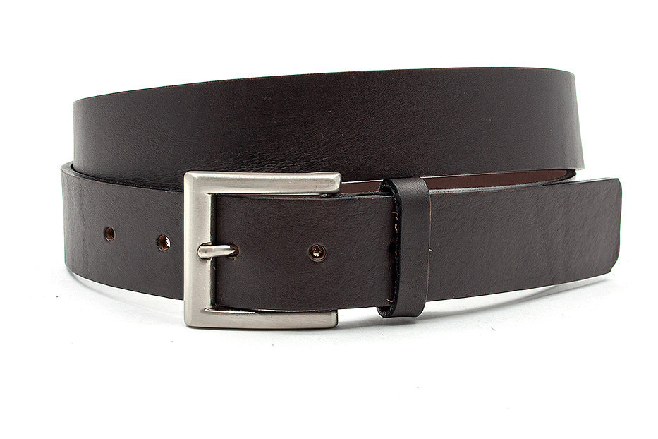 Stoere jeans riem bruin