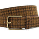 Dames riem pied-de-poule bruin