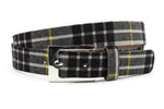 dames jeans riem grijs leer 3 cm