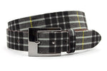 dames jeans riem grijs leer 4 cm