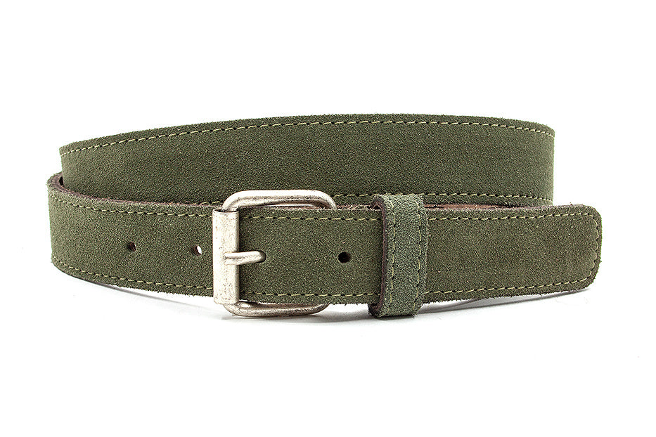 dames suède riem groen suède 3 cm