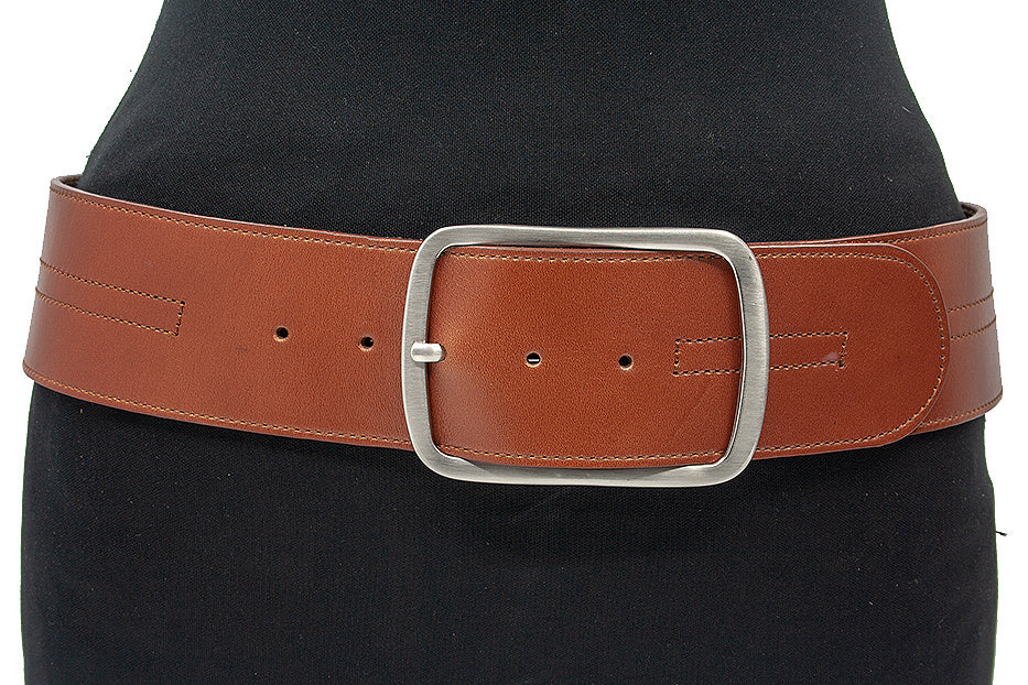 Brede heupriem cognac