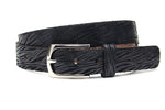 dames jeans riem bruin leer 3 cm