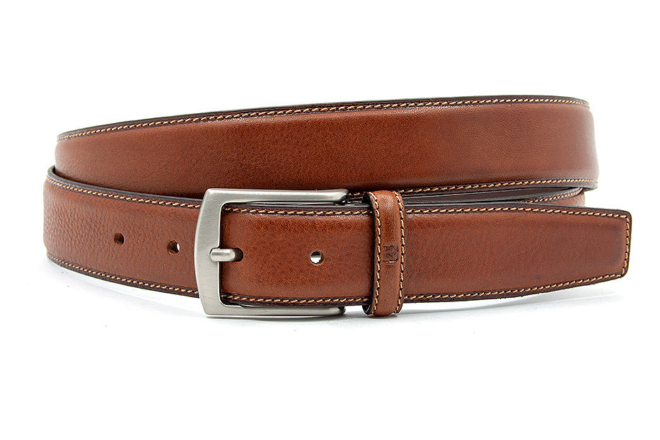 Pantalon riem cognac