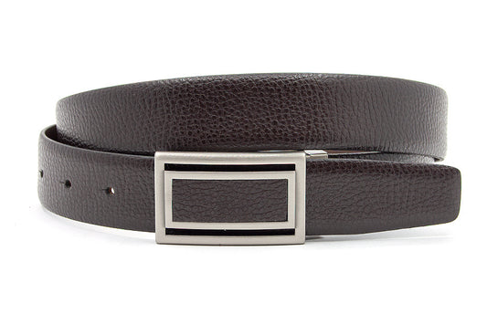 Luxe  bruine pantalon riem met blinde sluiting