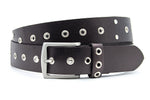 dames jeans riem zwart leer 4 cm