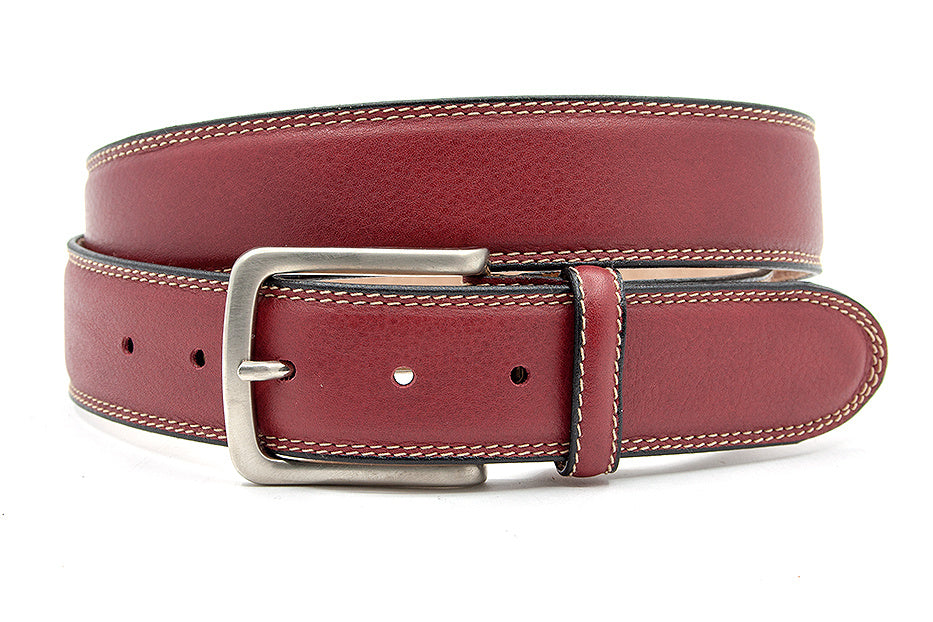 Sportieve rode pantalon riem