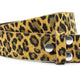 Dames riem zonder gesp leopard geel