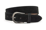 dames jeans riem zwart leer 4 cm