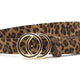Dames riem bruin leopard