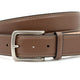 Donkere taupe heren riem