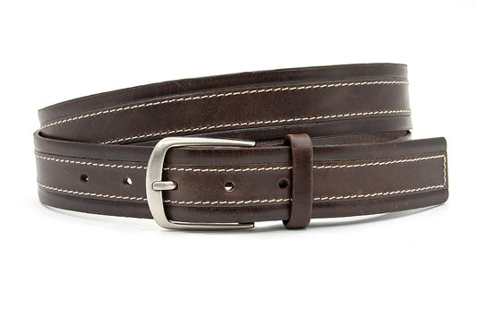 Donkerbruine pantalonriem