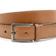 Cognac pantalon riem