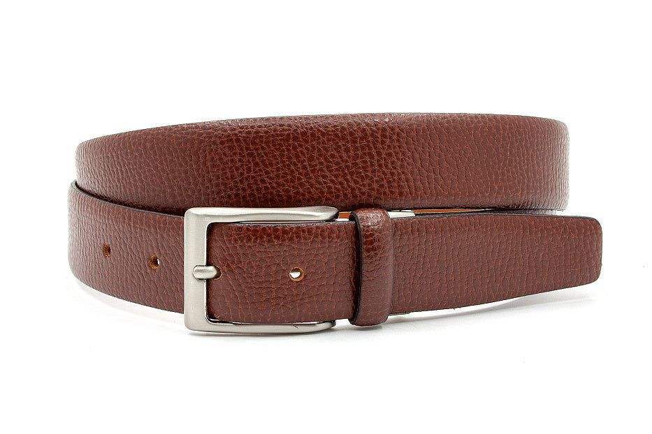 Pantalon riem rood bruin